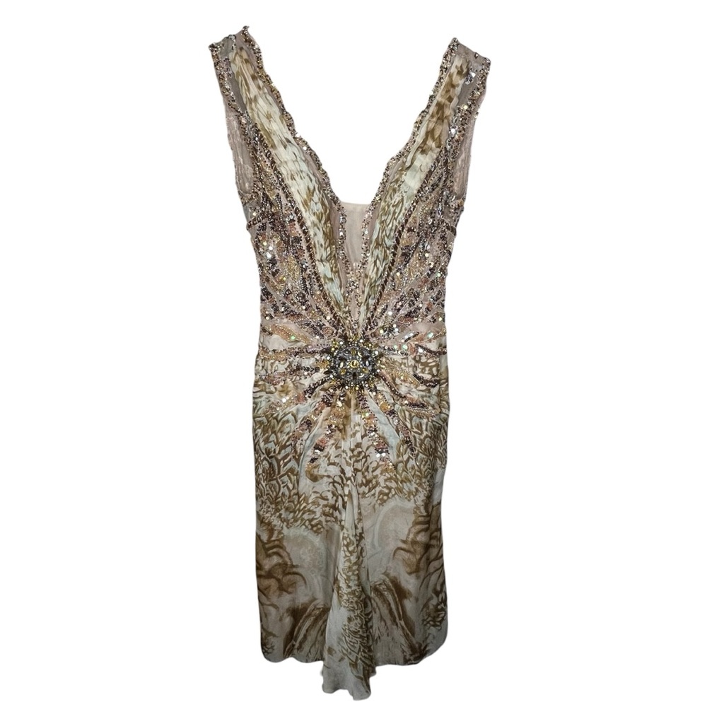 Alberto Makali Silk Midi Beaded Dress